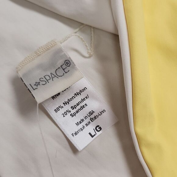 L Space Yellow White Bikini NWT - Picture 6 of 8